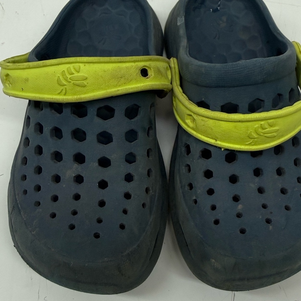Kids Blue and Yellow Clogs